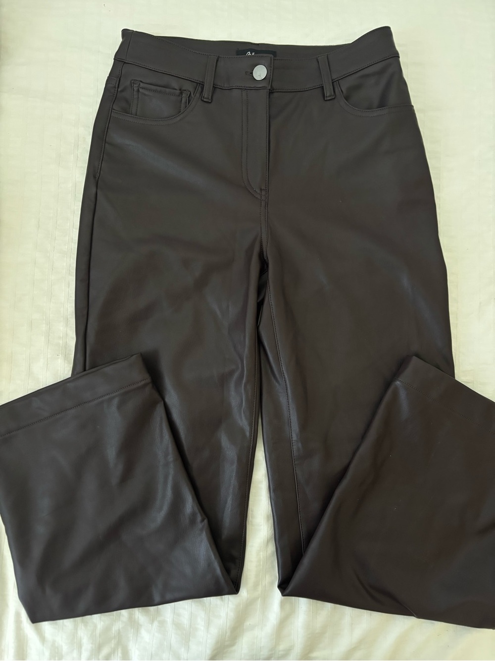 Reitmans Brown Faux Leather Pants
